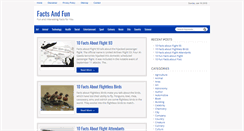 Desktop Screenshot of factsnfun.com