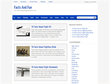 Tablet Screenshot of factsnfun.com
